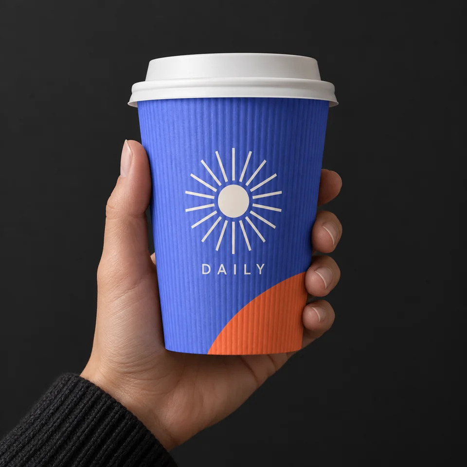 Coffee cup packaging design example